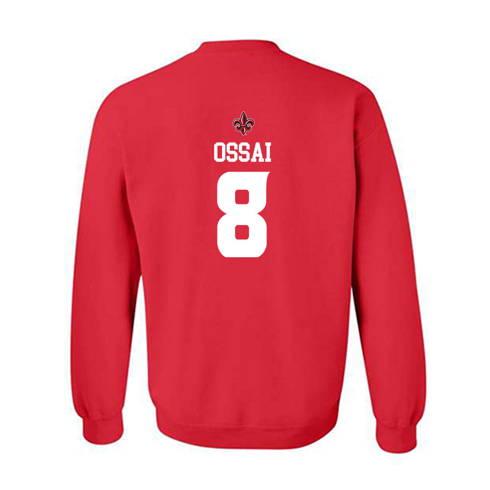 Louisiana - NCAA Football : KC Ossai - Red Replica Shersey Sweatshirt