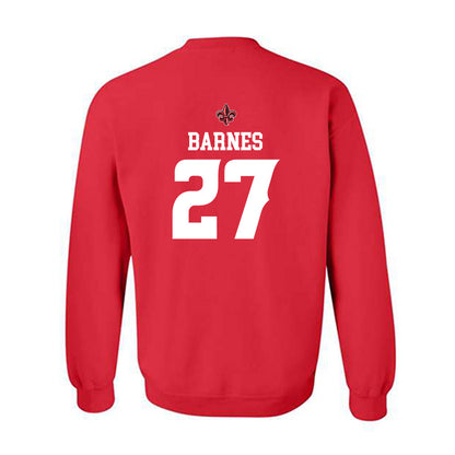 Louisiana - NCAA Football : Key'Savalyn Barnes - Red Replica Shersey Sweatshirt