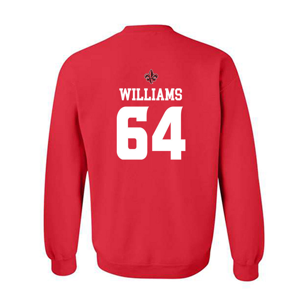 Louisiana - NCAA Football : Bryant Williams - Red Replica Shersey Sweatshirt