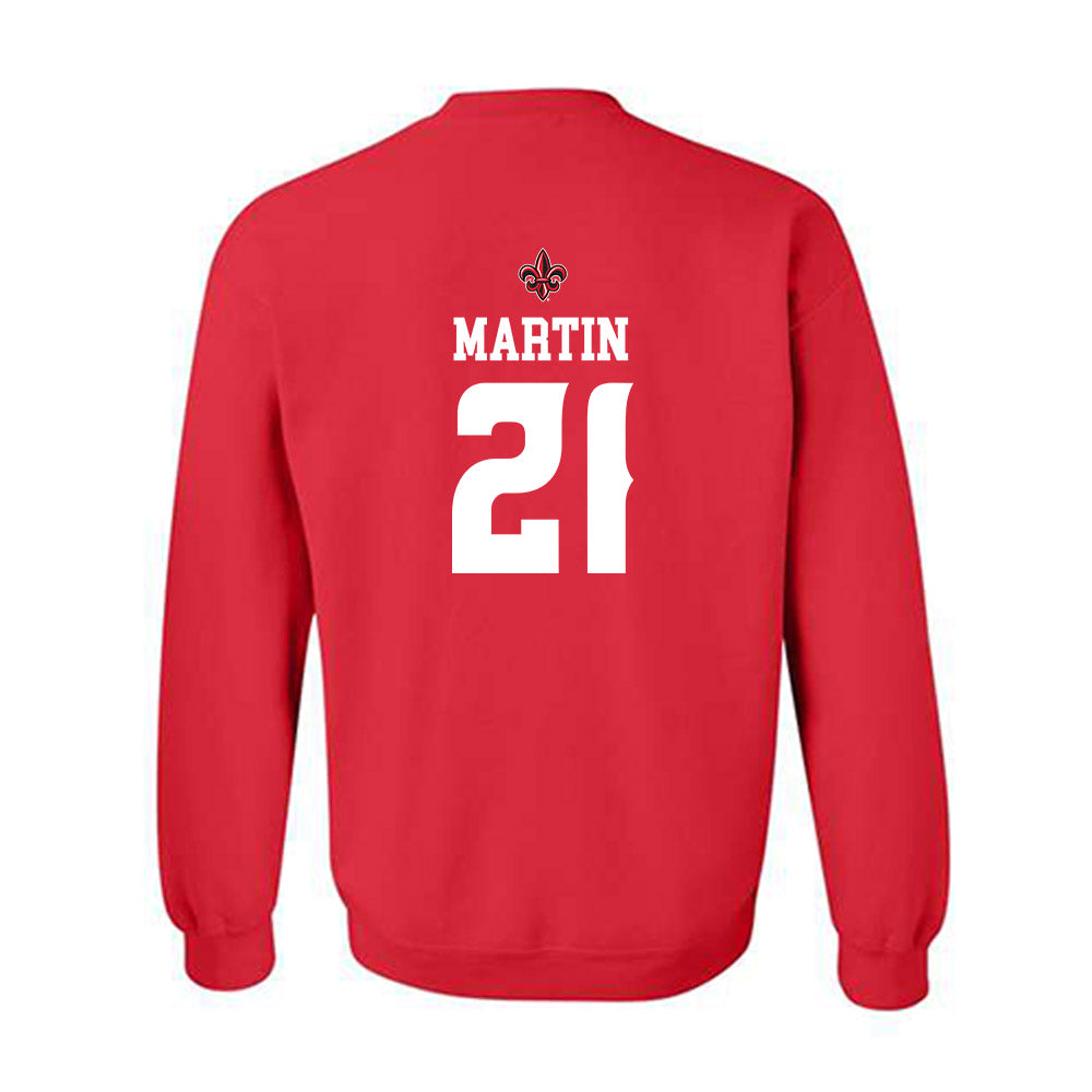 Louisiana - NCAA Football : Keyon Martin - Red Replica Shersey Sweatshirt