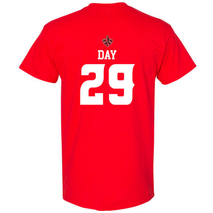 Louisiana - NCAA Football : Denim Day - Red Replica Shersey Short Sleeve T-Shirt