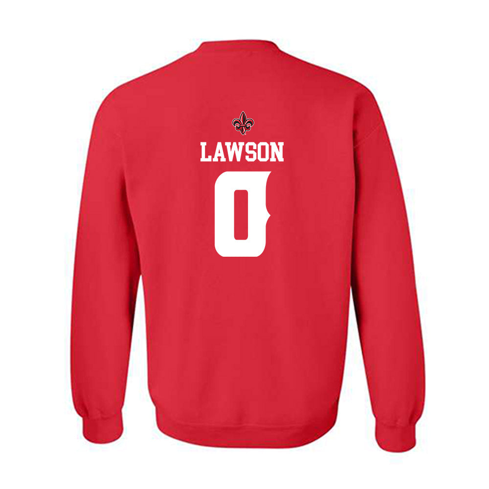 Louisiana - NCAA Football : Jordan Lawson - Red Replica Shersey Sweatshirt