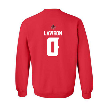 Louisiana - NCAA Football : Jordan Lawson - Red Replica Shersey Sweatshirt