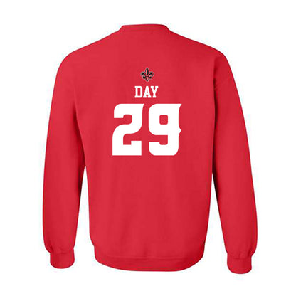 Louisiana - NCAA Football : Denim Day - Red Replica Shersey Sweatshirt