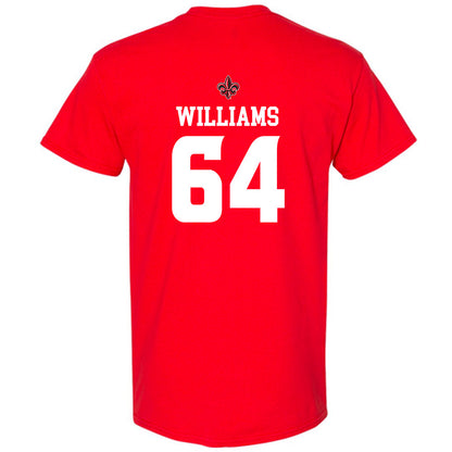 Louisiana - NCAA Football : Bryant Williams - Red Replica Shersey Short Sleeve T-Shirt