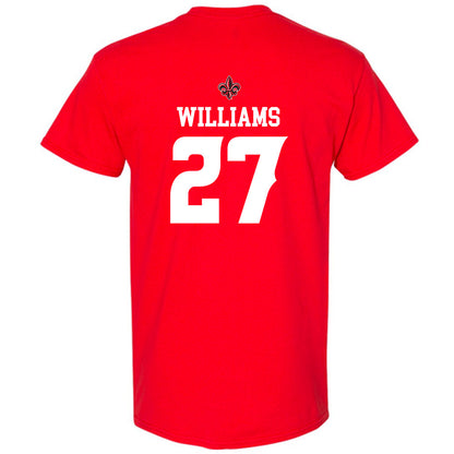 Louisiana - NCAA Football : Kendrell Williams - Red Replica Shersey Short Sleeve T-Shirt