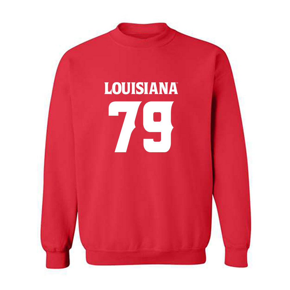 Louisiana - NCAA Football : Mackey Maillho - Red Replica Shersey Sweatshirt