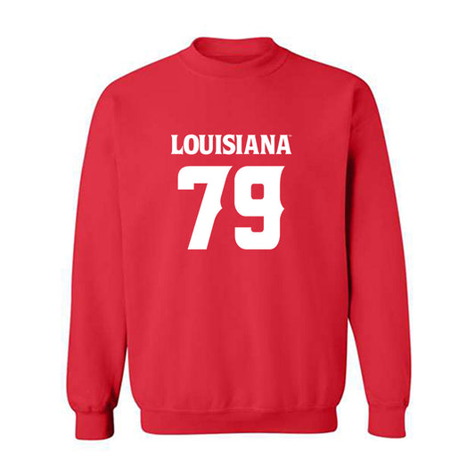 Louisiana - NCAA Football : Mackey Maillho - Red Replica Shersey Sweatshirt