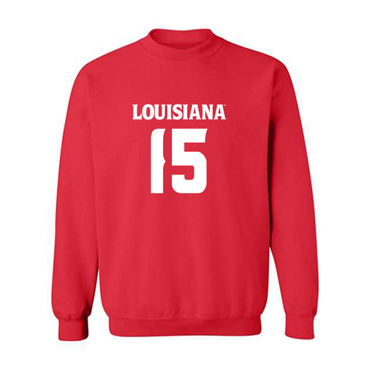 Louisiana - NCAA Football : Robert Williams lll - Red Replica Shersey Sweatshirt