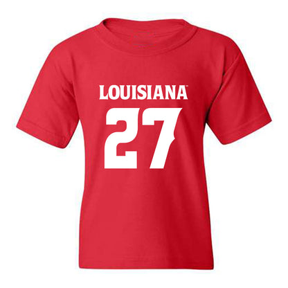 Louisiana - NCAA Football : Key'Savalyn Barnes - Red Replica Shersey Youth T-Shirt