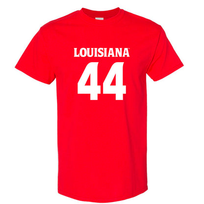 Louisiana - NCAA Football : Jake St Andre - Red Replica Shersey Short Sleeve T-Shirt