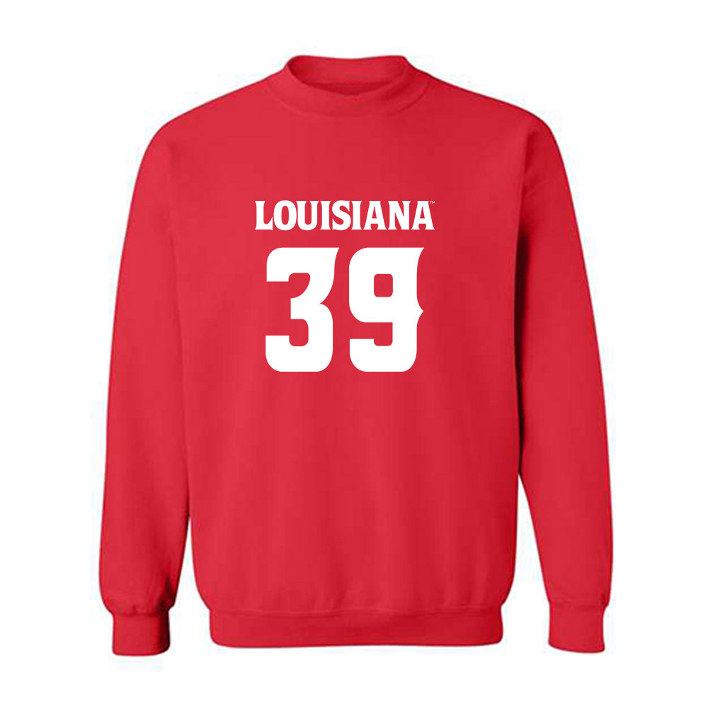 Louisiana - NCAA Football : Carter Milliron - Red Replica Shersey Sweatshirt