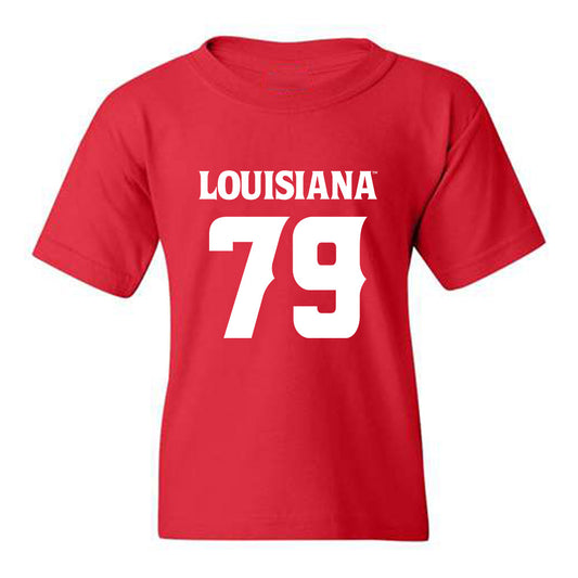 Louisiana - NCAA Football : Mackey Maillho - Red Replica Shersey Youth T-Shirt