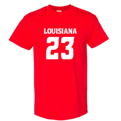 Louisiana - NCAA Football : Jeremiah Moses - Red Replica Shersey Short Sleeve T-Shirt