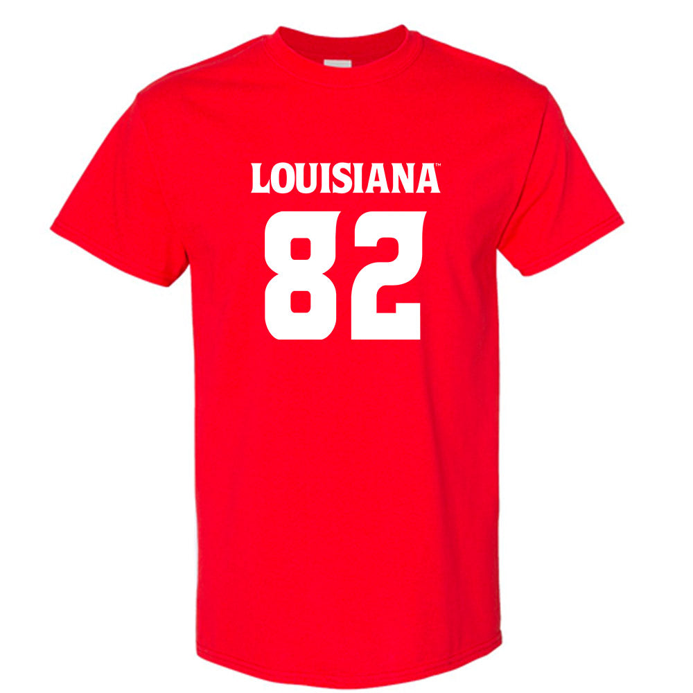 Louisiana - NCAA Football : Rhett Guidry - Red Replica Shersey Short Sleeve T-Shirt