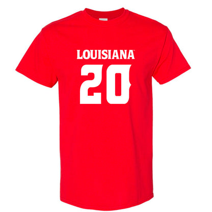 Louisiana - NCAA Football : Jalen Clark - Red Replica Shersey Short Sleeve T-Shirt