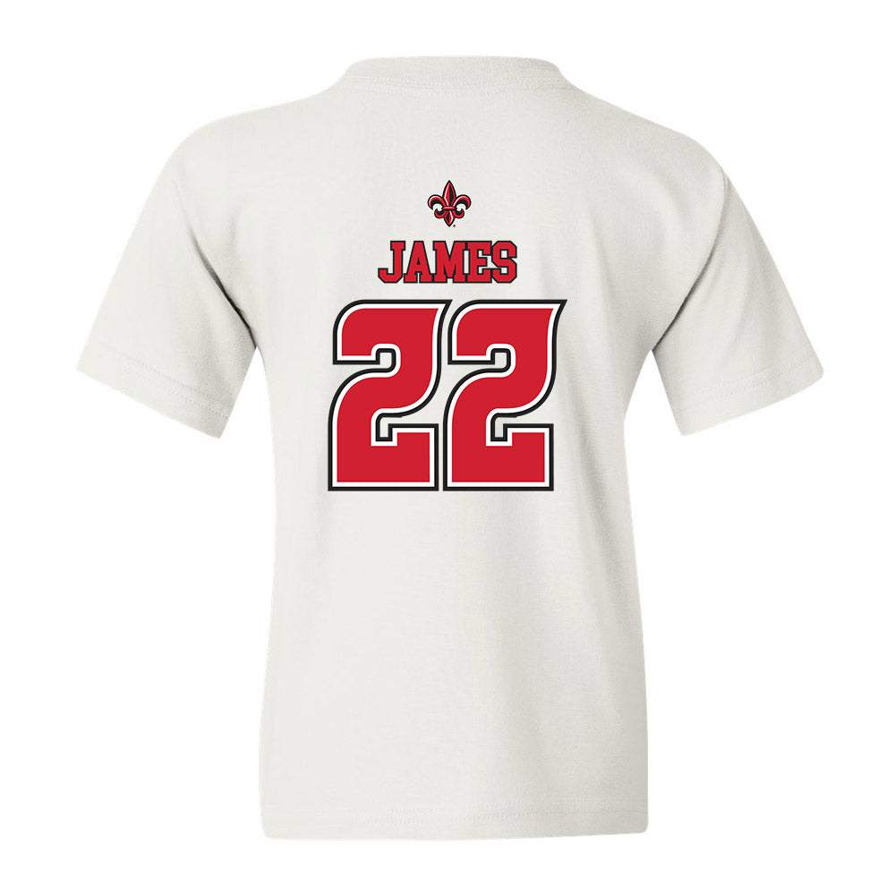 Louisiana - NCAA Women's Basketball : Jaylyn James - Youth T-Shirt Replica Shersey