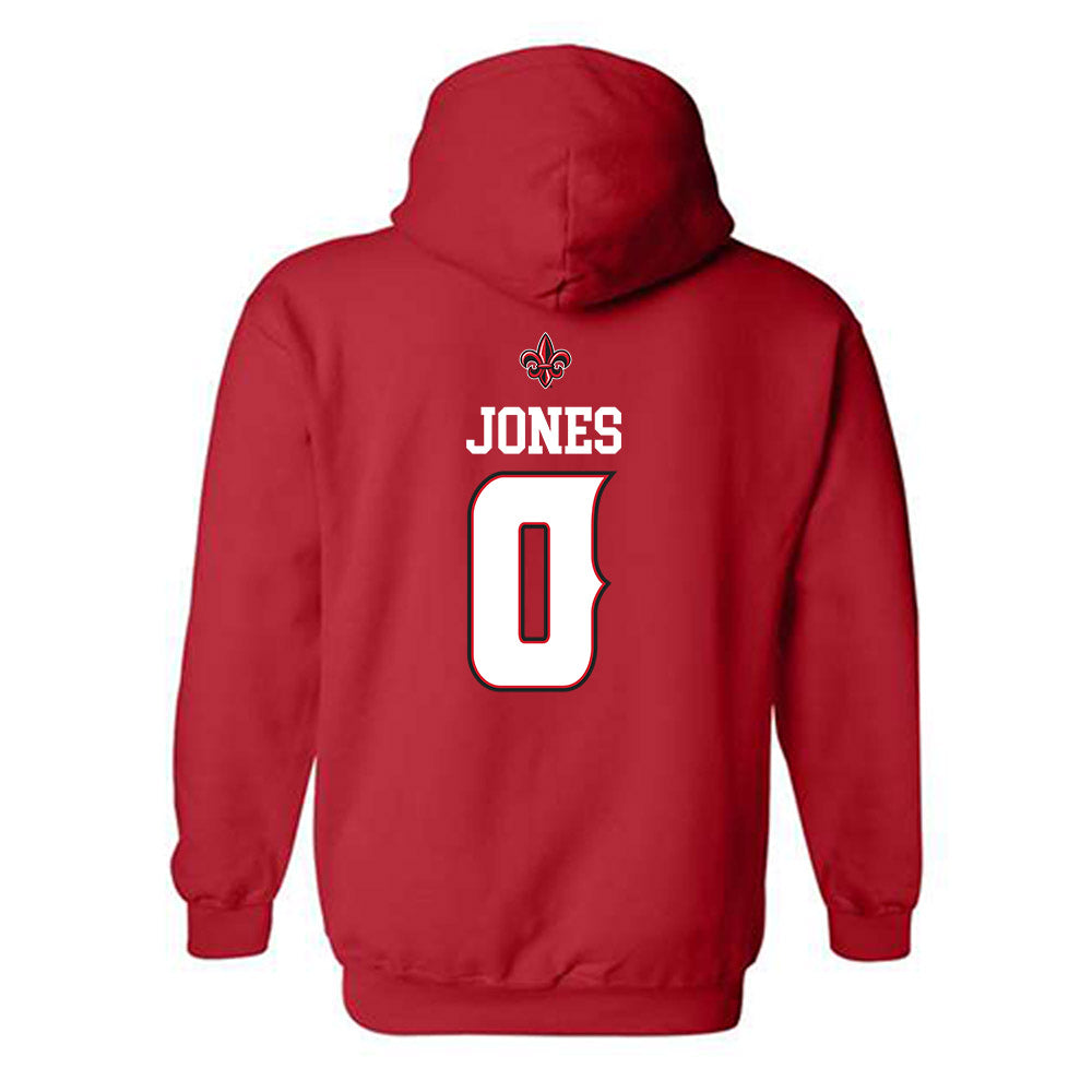 Louisiana - NCAA Women's Basketball : Ashlyn Jones - Hooded Sweatshirt Replica Shersey