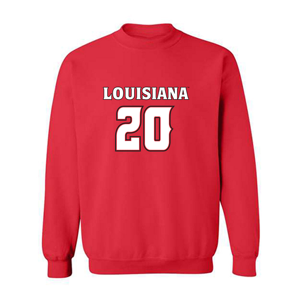 Louisiana - NCAA Men's Basketball : Christian Landry - Crewneck Sweatshirt Replica Shersey