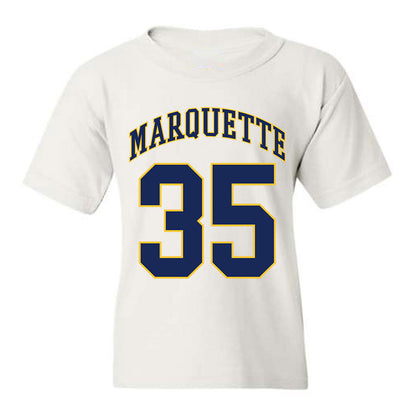 Marquette - NCAA Men's Basketball : Caedin Hamilton - Youth T-Shirt Replica Shersey