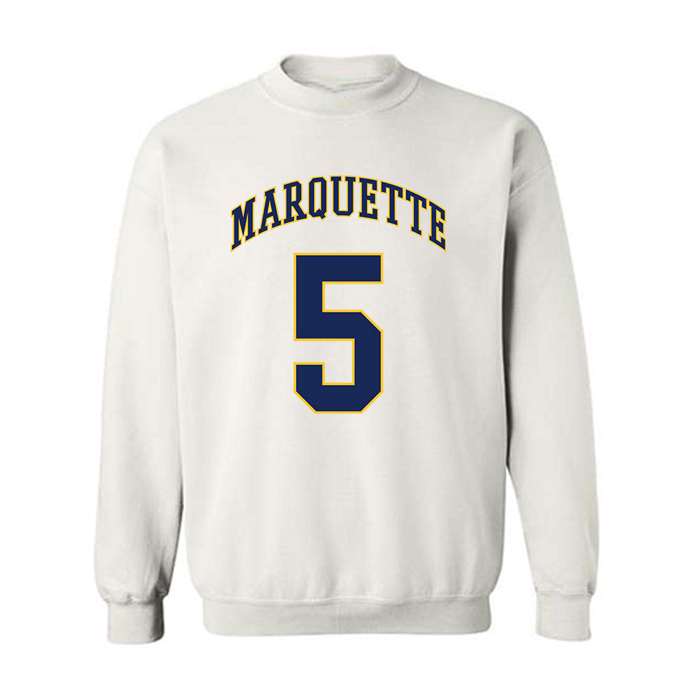 Marquette - NCAA Men's Basketball : Tre Norman - Crewneck Sweatshirt Replica Shersey