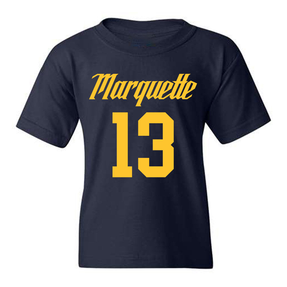 Marquette - NCAA Men's Basketball : Osasere Ighodaro - Youth T-Shirt Replica Shersey