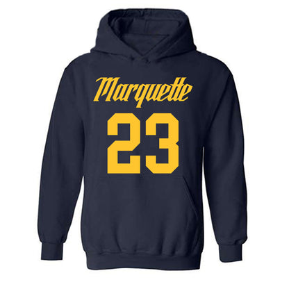 Marquette - NCAA Men's Basketball : David Joplin - Hooded Sweatshirt Replica Shersey