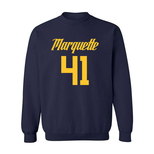 Marquette - NCAA Men's Basketball : Jonah Lucas - Crewneck Sweatshirt Replica Shersey