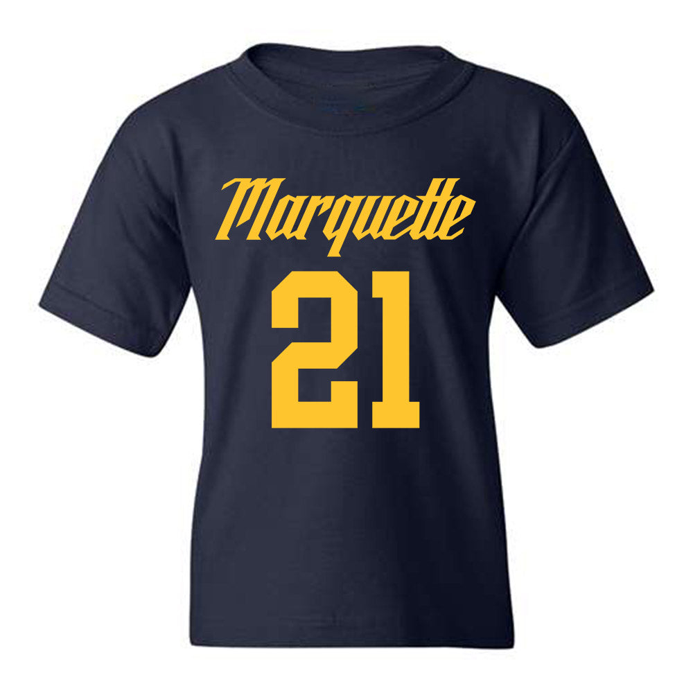 Marquette - NCAA Men's Basketball : Alassane Amadou - Youth T-Shirt Replica Shersey