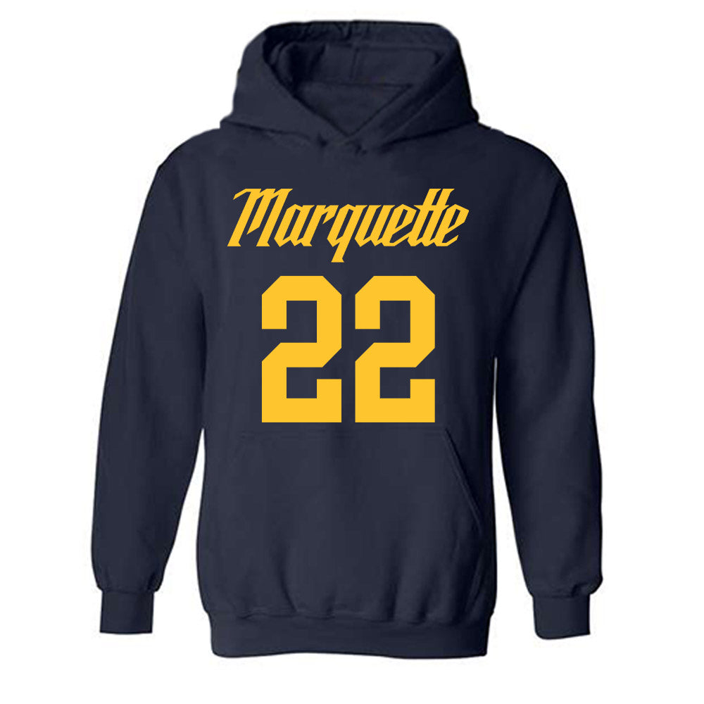 Marquette - NCAA Men's Basketball : Sean Jones - Hooded Sweatshirt Replica Shersey