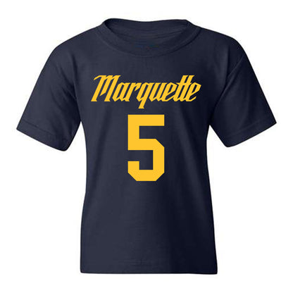 Marquette - NCAA Men's Basketball : Tre Norman - Youth T-Shirt Replica Shersey