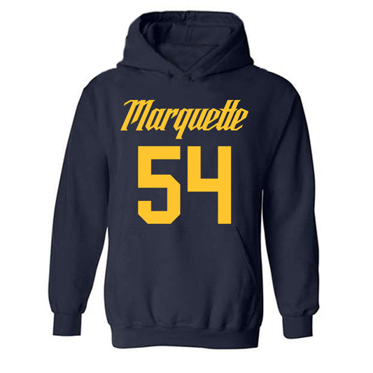 Marquette - NCAA Men's Basketball : Jake Ciardo - Hooded Sweatshirt Replica Shersey