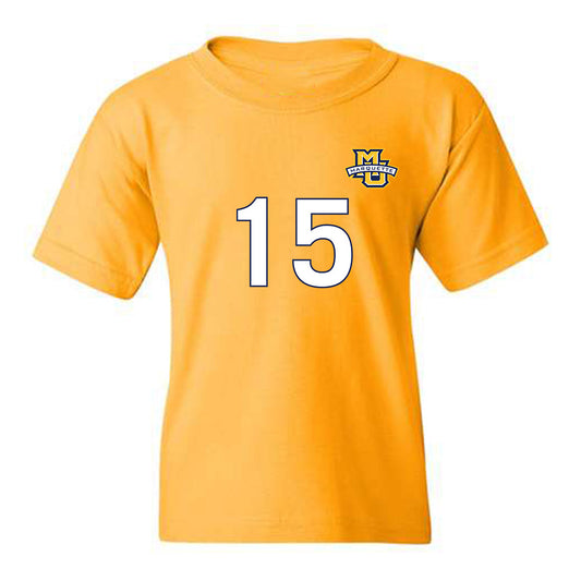 Marquette - NCAA Men's Soccer : Christian Marquez - Gold Replica Shersey Youth T-Shirt