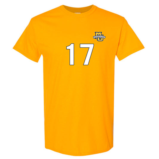 Marquette - NCAA Men's Soccer : Abdoul Karim Pare - Gold Replica Shersey Short Sleeve T-Shirt