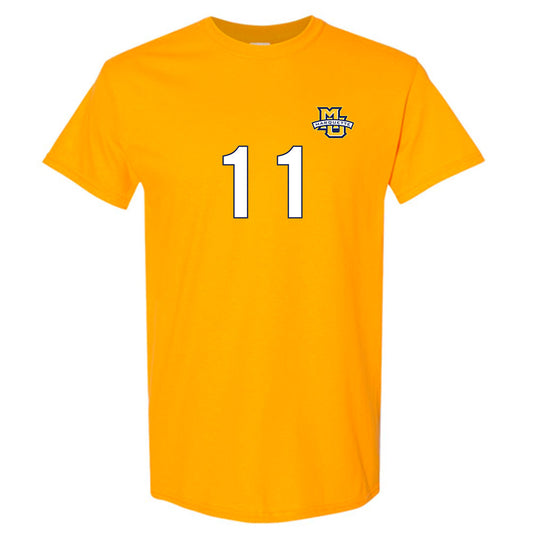 Marquette - NCAA Men's Soccer : Heriberto Soto - Gold Replica Shersey Short Sleeve T-Shirt