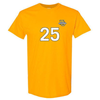 Marquette - NCAA Men's Soccer : Jai Hsieh-Bailey - Gold Replica Shersey Short Sleeve T-Shirt