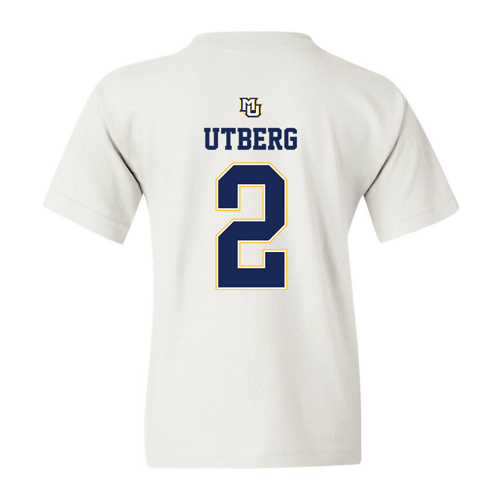 Marquette - NCAA Women's Basketball : Bridget Utberg - Youth T-Shirt Replica Shersey