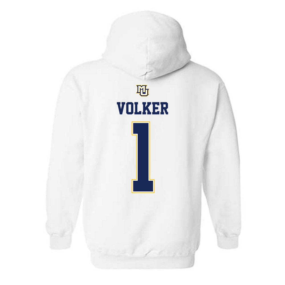 Marquette - NCAA Women's Basketball : Lee Volker - Hooded Sweatshirt Replica Shersey