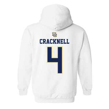 Marquette - NCAA Women's Basketball : Abbey Cracknell - Hooded Sweatshirt Replica Shersey