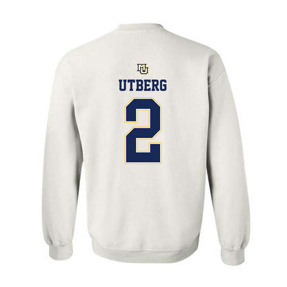 Marquette - NCAA Women's Basketball : Bridget Utberg - Crewneck Sweatshirt Replica Shersey