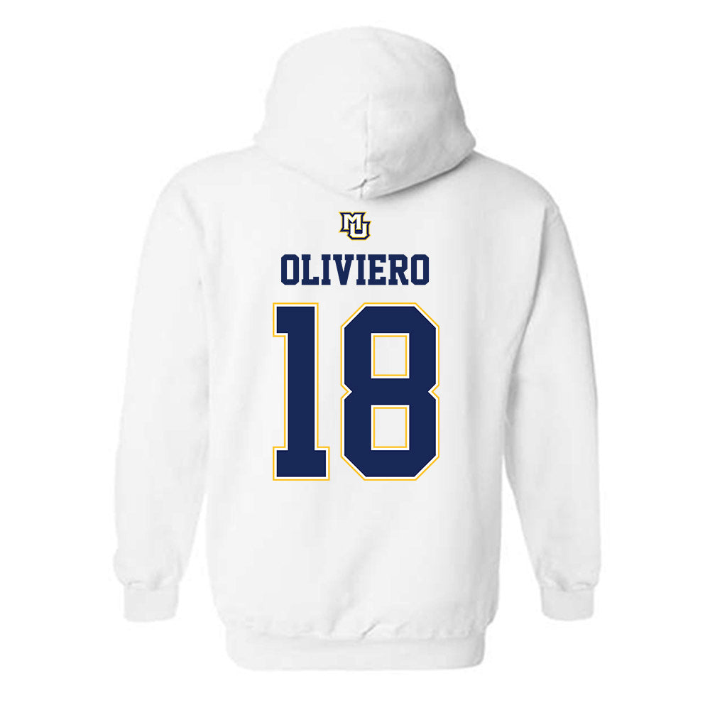 Marquette - NCAA Women's Basketball : Capri Oliviero - Hooded Sweatshirt Replica Shersey