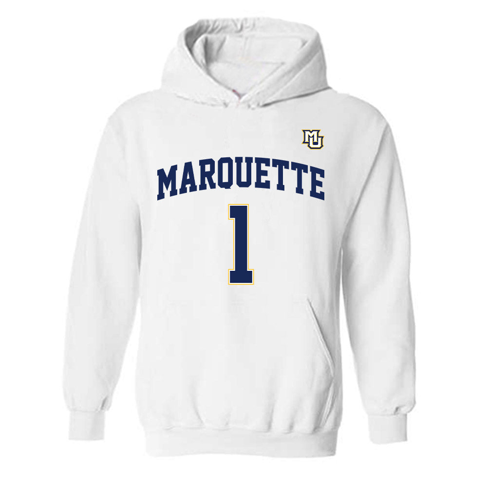 Marquette - NCAA Women's Basketball : Lee Volker - Hooded Sweatshirt Replica Shersey