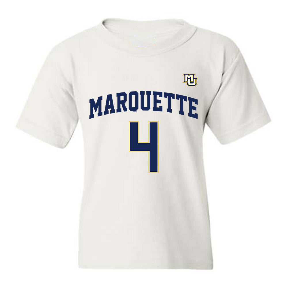 Marquette - NCAA Women's Basketball : Abbey Cracknell - Youth T-Shirt Replica Shersey