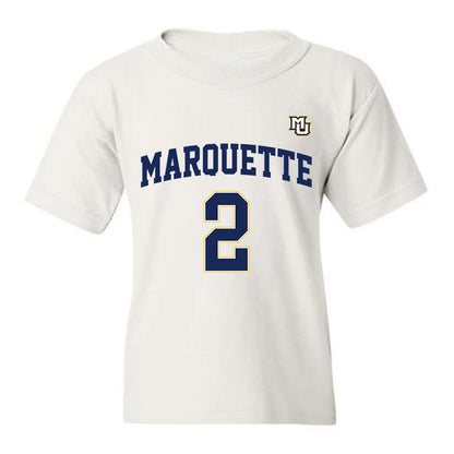 Marquette - NCAA Women's Basketball : Bridget Utberg - Youth T-Shirt Replica Shersey