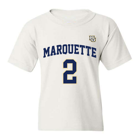 Marquette - NCAA Women's Basketball : Bridget Utberg - Youth T-Shirt Replica Shersey