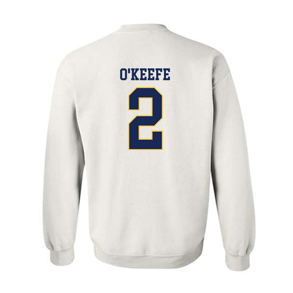 Marquette - NCAA Women's Soccer : Erin O'Keefe - White Replica Shersey Sweatshirt