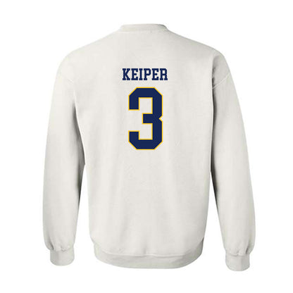 Marquette - NCAA Women's Soccer : Molly Keiper - White Replica Shersey Sweatshirt