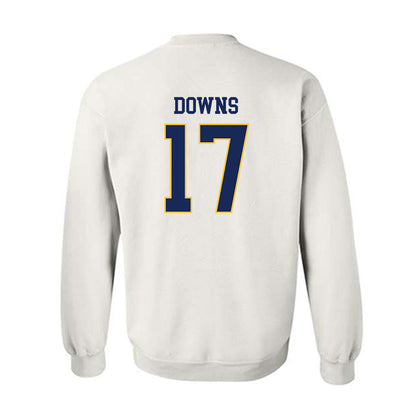 Marquette - NCAA Women's Soccer : Cate Downs - White Replica Shersey Sweatshirt