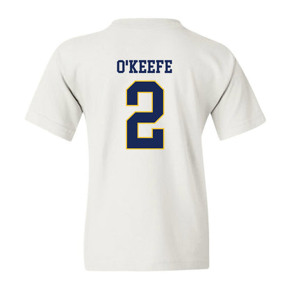 Marquette - NCAA Women's Soccer : Erin O'Keefe - White Replica Shersey Youth T-Shirt