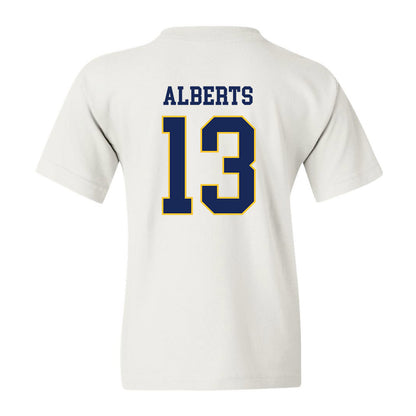 Marquette - NCAA Women's Soccer : Adrianna Alberts - White Replica Shersey Youth T-Shirt